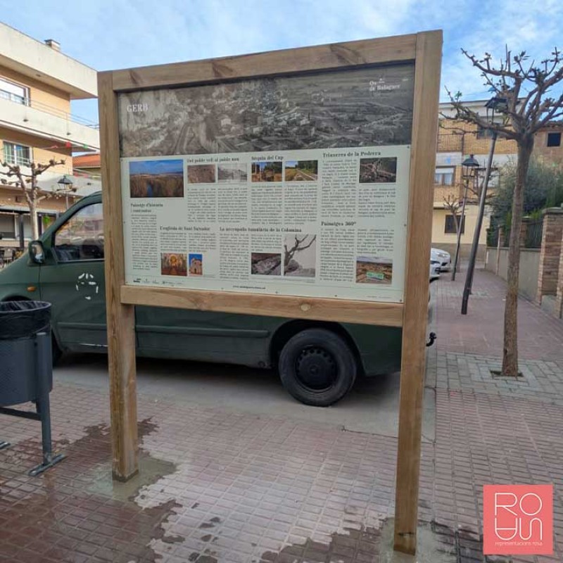 Cartellera informativa per Espais Naturals Protegits EIN 